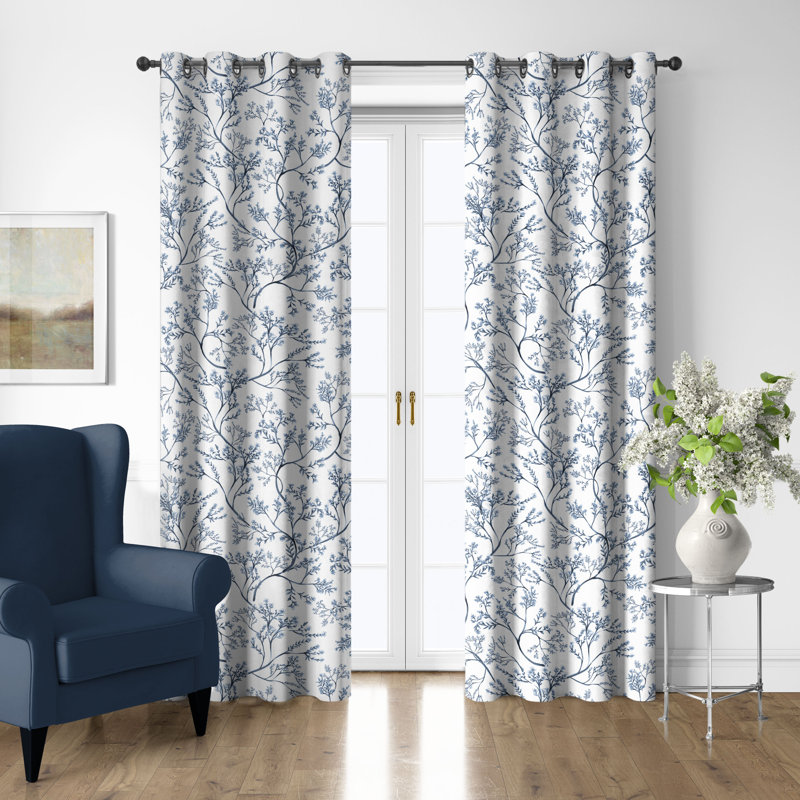 Ensemble de 2 rideaux en coton à œillets Tinsley, L 50 po x L 216 po
