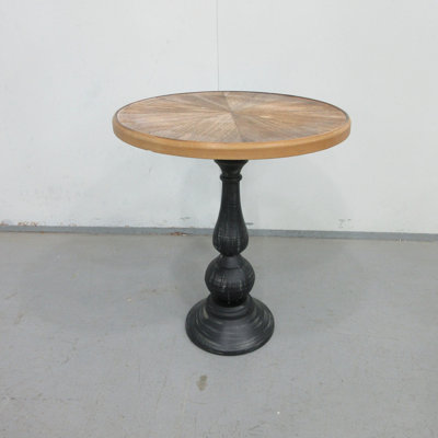 Wooden End Tables Retro Side Table French Country Accent Coffee Side Table Modern Small Round Tea Table Pedestal Side End Table for Living Room Househ