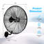Costway 21 Inch Wall Mount Industrial Fan 3 Speed Oscillating Metal Ventilation Fan