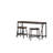 Caren Walnut Rectangular Solid Wood Top with Steel Base Dining Table