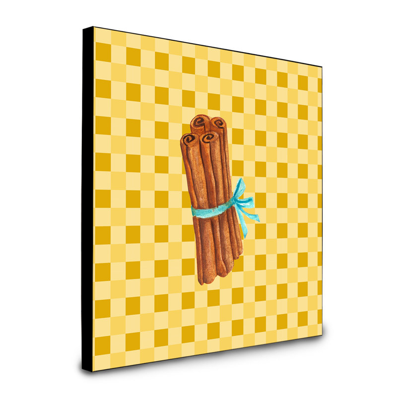 Panneau mural d’art cannelle on basketweave Drip