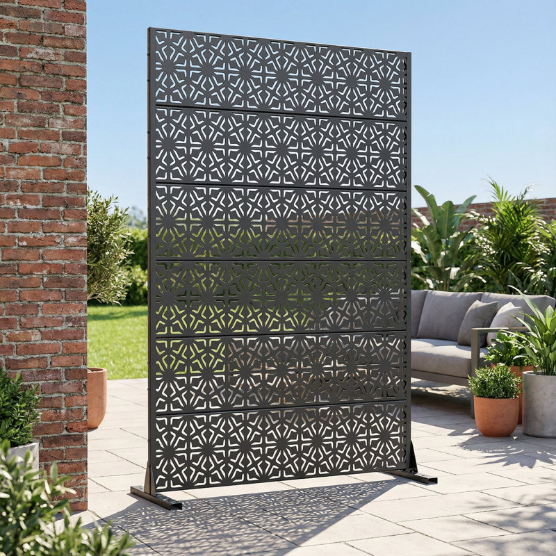 Outdoor Privacy Screen, Noir