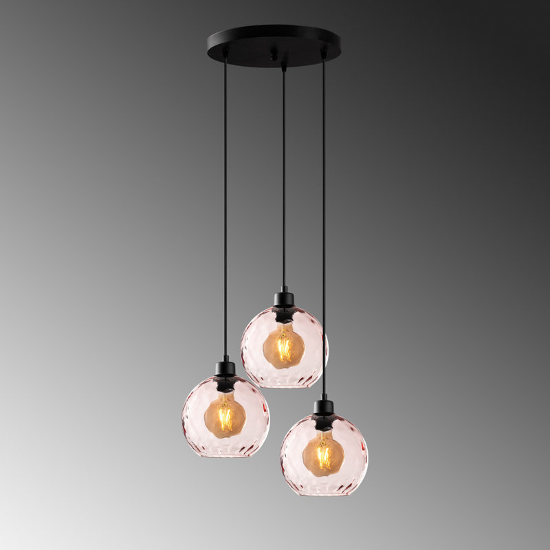Sheen Chandelier, Pink, Black
