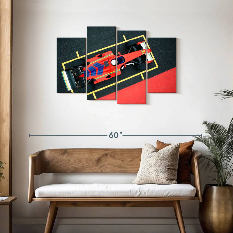 Mehar Red Formula Car, 27" H x 43" W