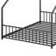 Structure de lit double sur le toit en fer noir avec éclairage à DEL, largeur de 55,9 po, hauteur de 58,4 po, limite de poids de 350 lb pour le fer à repasser, bandes, X 58,4 po, charge, assemblage rapide-1224942776-1224942783