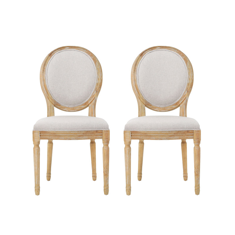 Jair 19.25'' H Upholstered Side Chair, Beige