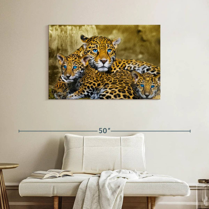 Brampt Jaguar Family, 26" H x 39" W