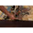 Vegetable Dye Abstract Wool Area Rug 4x6