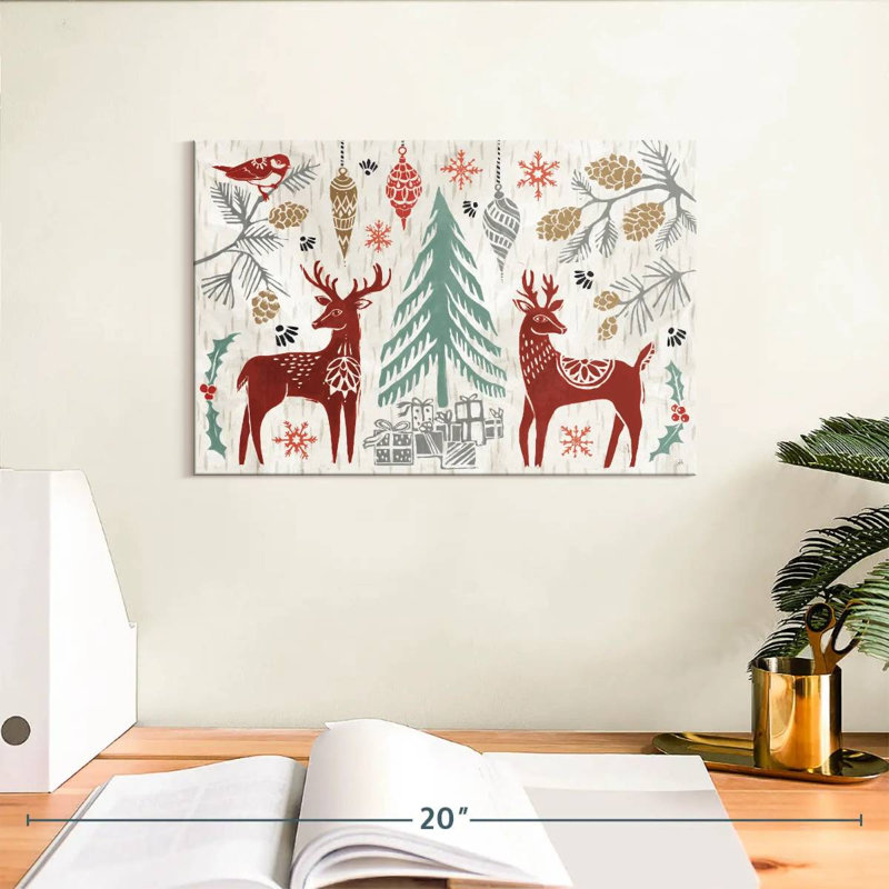 «Woodcut Christmas I», H 8 po x l 12 po