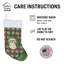 Chaussette de Noël crème de Noël épagneul tibétain