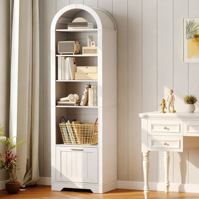 Tall Arched Bookcase by Winston Porter