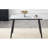 Modern Minimalist Glass Dining Table with Marble Texture-188619251