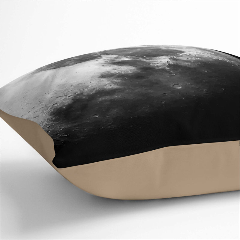 Moon Craters Cushion with Filling, 40cm H x 40cm W x 15cm D, Stone