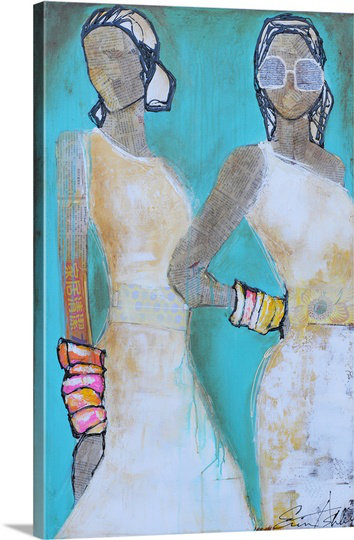 «Ocilla Downtown Chic» par Erin Ashley, reproduction d'art sur toile, H 36 po x l 24 po x P 1,25 po