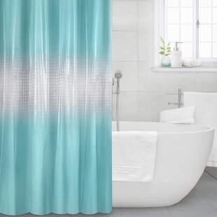 Sea Turtle Shower Curtain Set - Extra Long 72 x 96 Washable Bathtub  Curtain with 12 Hooks, Modern Blue Ombre Geometric Ocean Coastal Waterproof