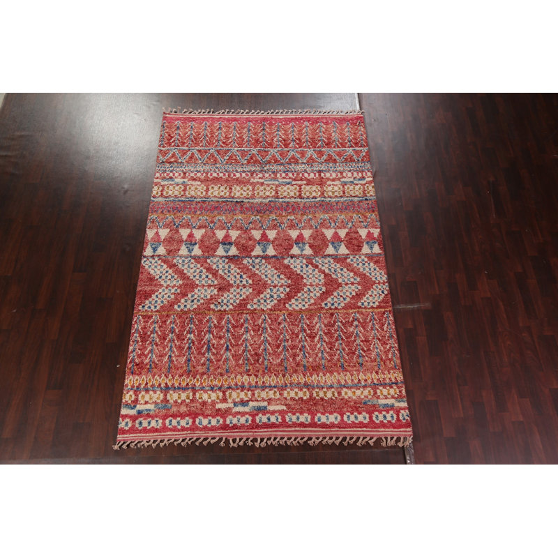Tapis marocain en laine noué à la main 7 x 11