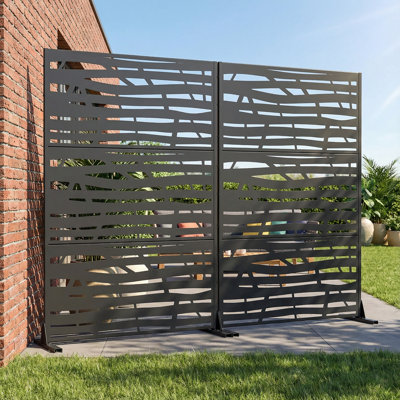 Metal Privacy Screen Fence Panel with Stylish Pattern