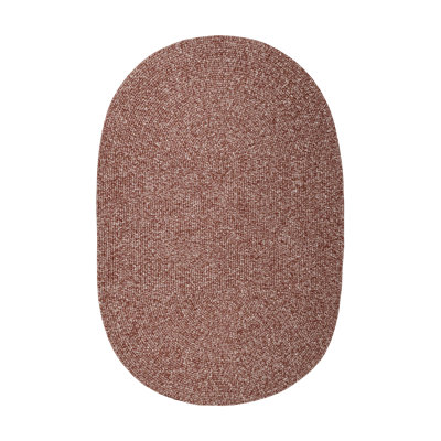 Indoor/Outdoor Braided Rug Happel Earthy Terracotta Rug