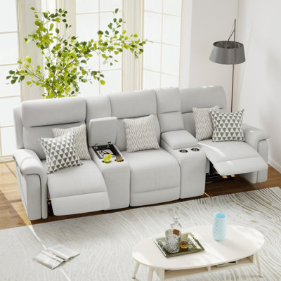 Satori Upholstered 115'' Power Reclining Sofa