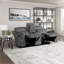 Causeuse inclinable manuelle en microfibre transitionnelle 71 po Leylashka-318335405
