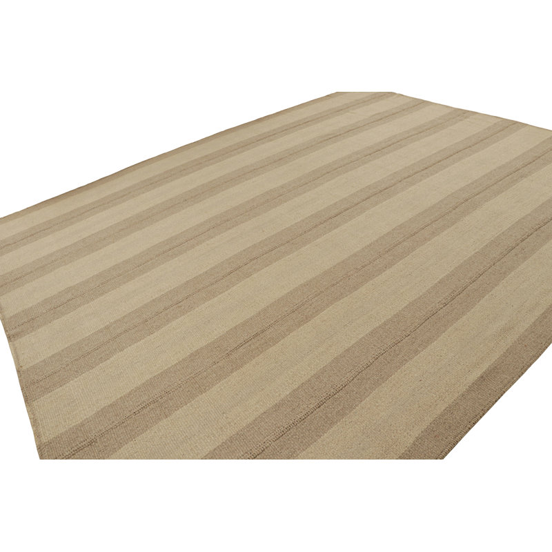 Wool Striped Area Rug