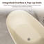 Baignoire de trempage autoportante en acrylique 60 po en café au lait 60 po