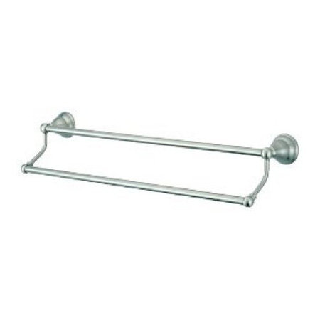 Double barre à serviettes murale 24" atlanta Royale, Nickel satiné