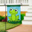 Frog Basic Applique Garden Flag