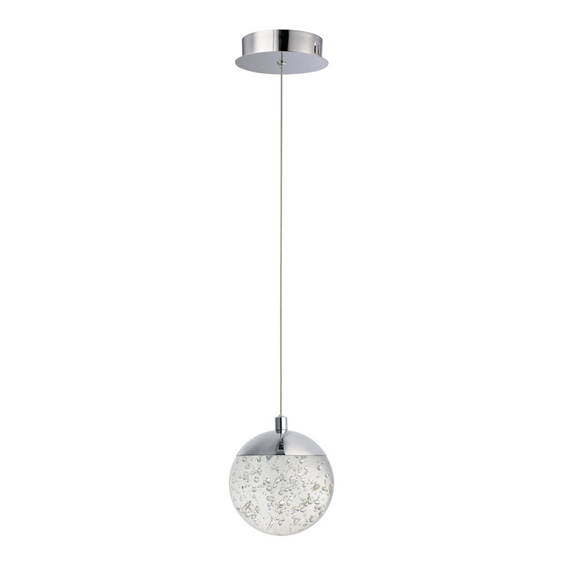 Sensabaugh 1 - Light Polished Chrome LED Single Pendant