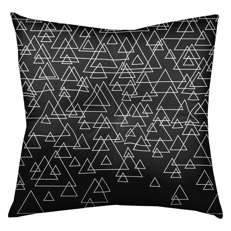 Coussin de sol Katelyn Elizabeth, 26 po x 26 po, Noir