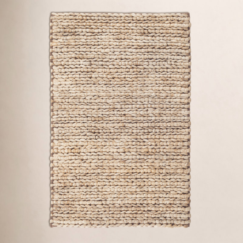 Jute Handwoven Natural Rug, Rectangle 3' x 5'