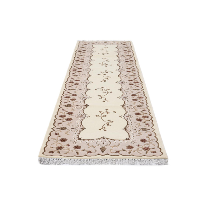 Tapis de couloir ivoire