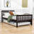 Twin Size Platform Bed Frame with Trundle-1740958624