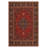 Guria Red/Brown Oriental Machine Printed Cotton Chenille Area Rug-946542958