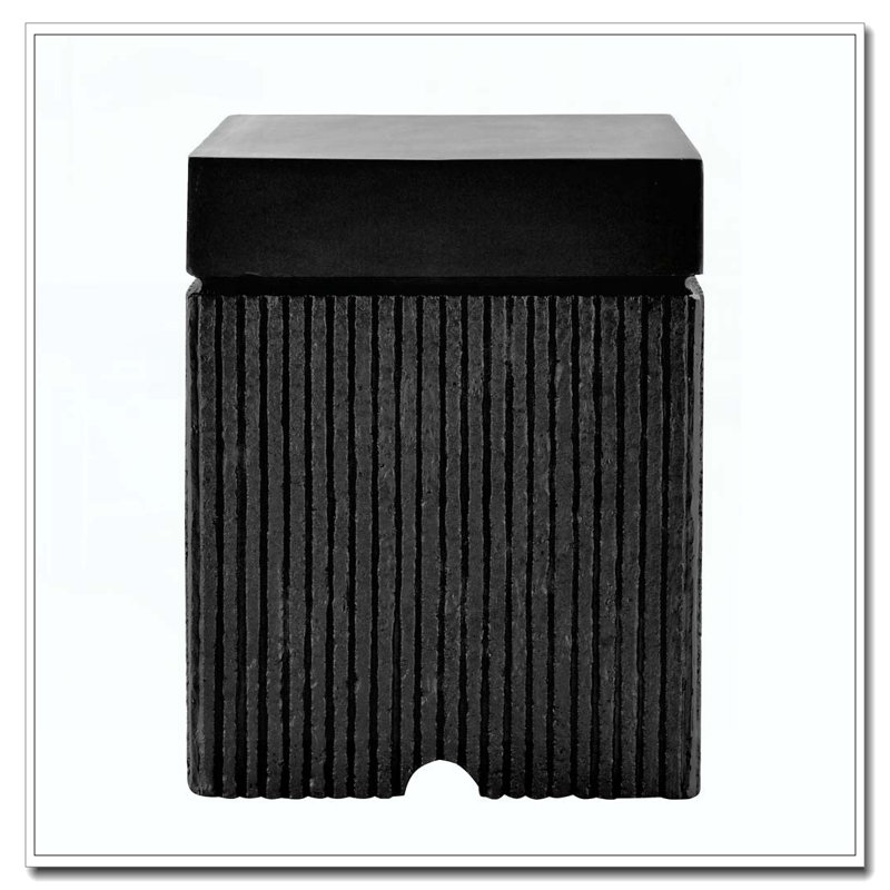 Table de couverture de réservoir de propane d'extérieur 15,75 po, Noir
