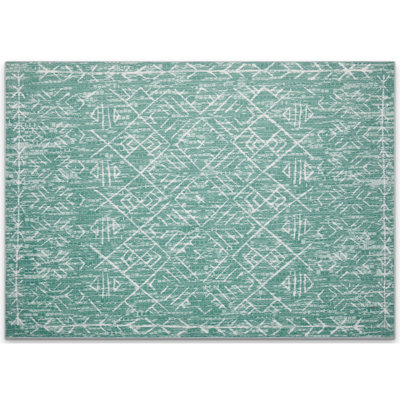 Tapis en coton imitation cachemire antidérapant