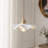 Ceramic Ruffled Scalloped Single-Light Pendant Light