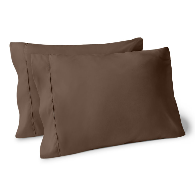 Ensemble de taie d'oreiller douce, Deux taies d'oreiller standards, Cacao