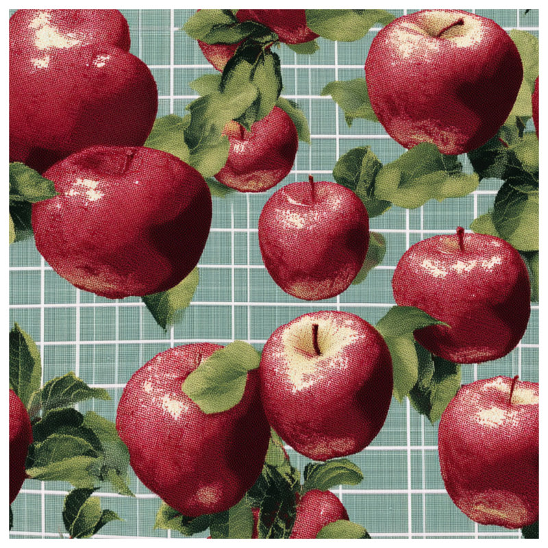Housse de couette rouge Red Apples Bedding, Grand lit