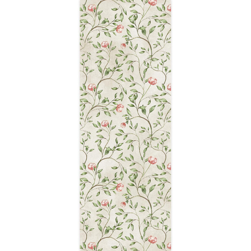 Bordure florale pelez et collez, L 132 po x l 48 po