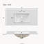Meuble-lavabo 36 po avec lavabo en céramique, tiroirs standard, portes à fermeture douce et tablettes réglables