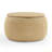 Round Storage Ottoman, 2 In 1 Function, Work As End Table And Ottoman (25.5"X25.5"X14.5")-1674029671