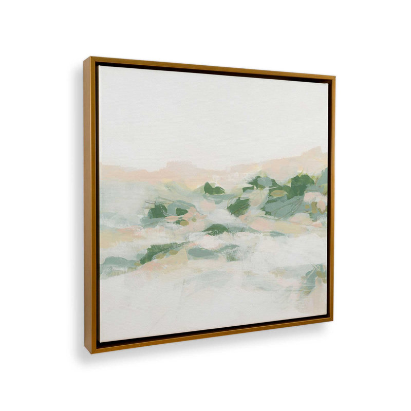 «Pastel Wilderness II», Cadre flottant or poli, H 12,75 po x l 12,75 po x P 1,75 po, 1