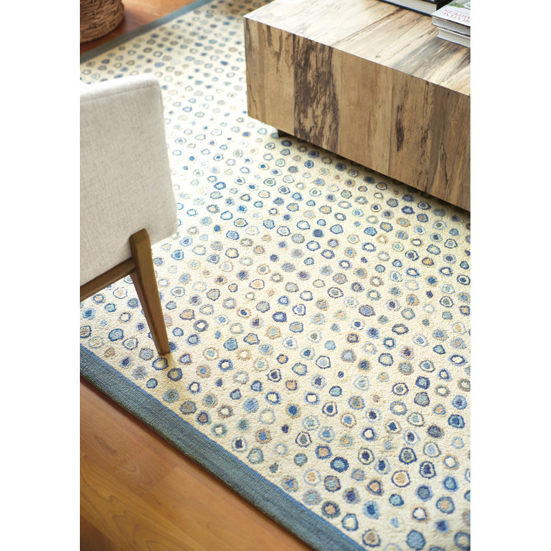 Cat's Paw Mineral Hand Micro Hooked Wool Rug, Rectangle 8'6" x 11'6"