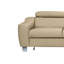 Aribel Faux Leather Corner Sofa with Sleeping Function and Storage Box with Adjustable Headrests -747011857-747011856