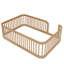Structure de lit en bois avec barrière de sécurité pour chambre d'enfant