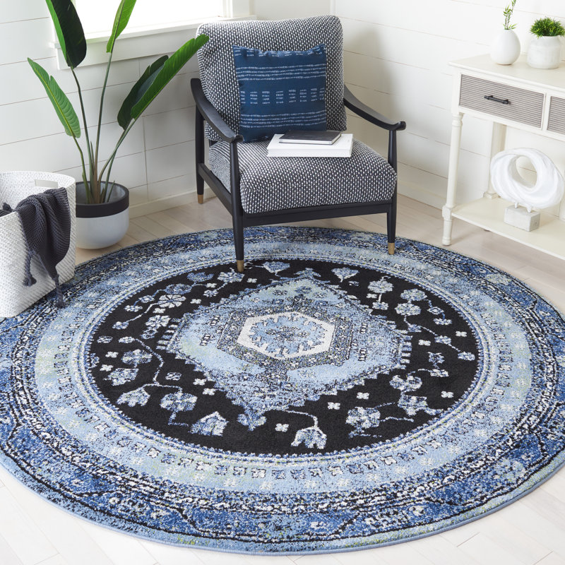 Abbie-Gail Performance Oriental Rug, Round 6'7"