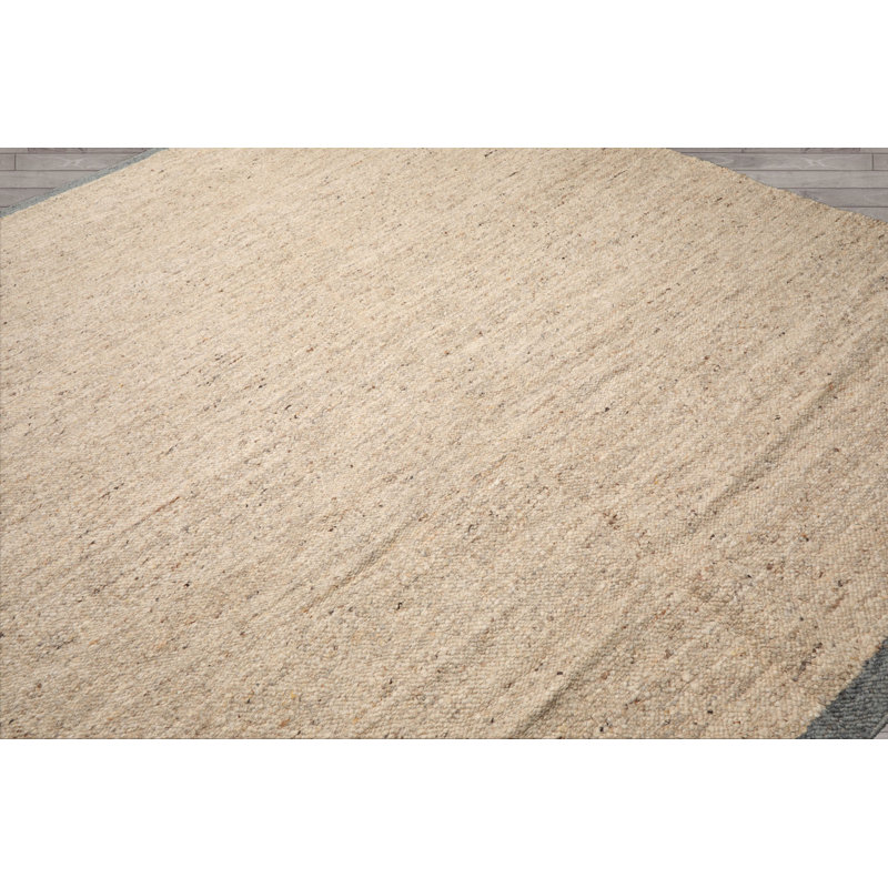 Tapis rectangulaire en laine One-of-a-Kind Rectangle Jeevun: 9 pi 4 po x 11 pi 9 po