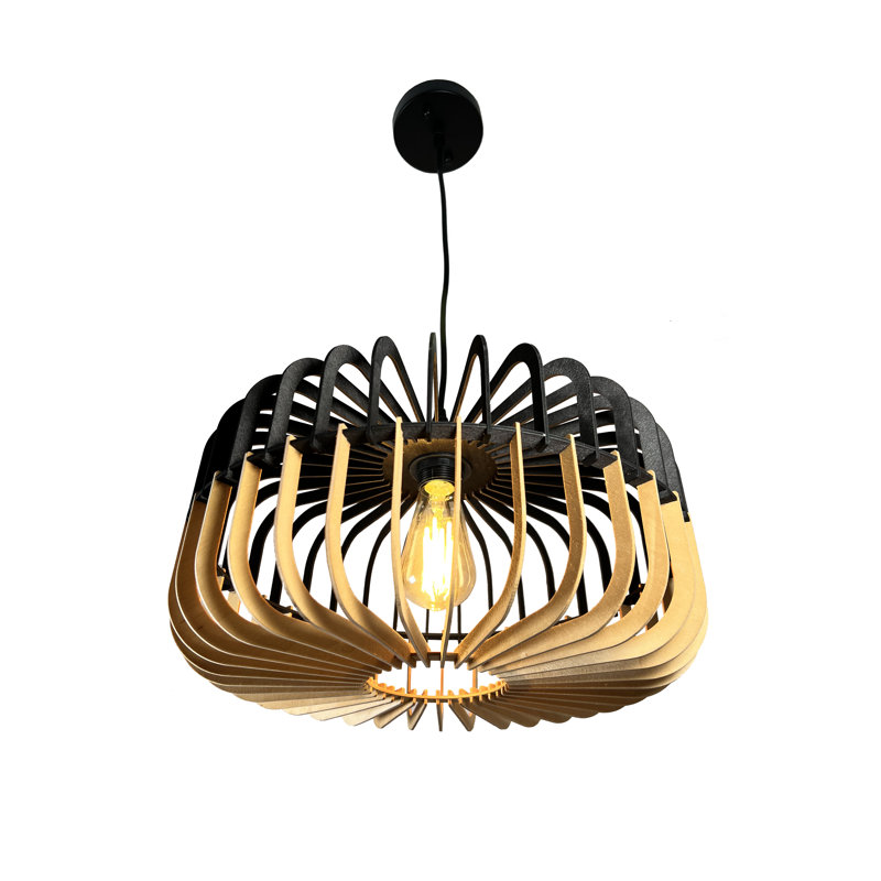 Crystal-Leigh 1 - Light Black Single Pendant