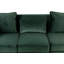 Causeuse en velours vert l 53 po avec 2 coussins Bayberry-1499517319-1562717818